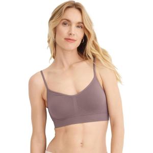 imageJockey Womens Bra Seamfree Modern Micro Stretch Cami Strap BraletteTwilight Sands