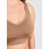 imageJockey Womens Bra Seamfree Back Smoothing BraletteAlmond