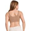 imageJockey Womens Bra Seamfree Back Smoothing BraletteAlmond