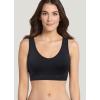 imageJockey Womens Bra Seamfree Back Smoothing BraletteBlack
