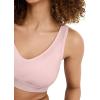 imageJockey Womens Bra Seamfree Back Smoothing BraletteCoral Mist