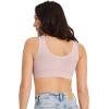imageJockey Womens Bra Seamfree Back Smoothing BraletteCoral Mist