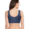 imageJockey Womens Bra Seamfree Back Smoothing BraletteNavy Heather