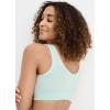 imageJockey Womens Bra Seamfree Back Smoothing BraletteSubtle Mint
