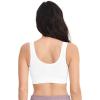 imageJockey Womens Bra Seamfree Back Smoothing BraletteWhite