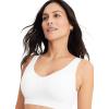 imageJockey Womens Bra Seamfree Back Smoothing BraletteWhite
