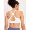 imageJockey Womens Bra Seamfree High Impact Sports BraWhite