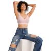 imageJockey Womens Bra Seamfree Light Lift BraletteCoral Mist