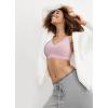 imageJockey Womens Bra Seamfree Light Lift BraletteSmokey Purple