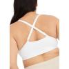 imageJockey Womens Bra Seamfree Light Lift BraletteWhite