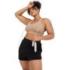 imageJockey Womens Bra Seamfree Mid Impact Sports BraLight Beige