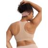 imageJockey Womens Bra Seamfree Mid Impact Sports BraLight Beige