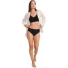 imageJockey Womens Underwear Seamfree HiCutBlack Stripe