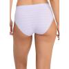 imageJockey Womens Underwear Seamfree HiCutViolet Veil Stripe