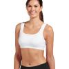 imageJockey Womens Bra Seamfree High Impact Sports BraWhite