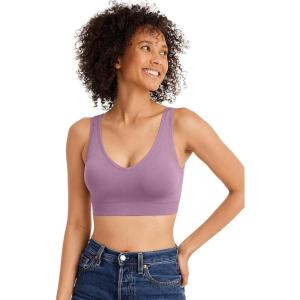 imageJockey Womens Bra Seamfree Back Smoothing BraletteSilver Plum
