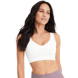 imageJockey Womens Bra Seamfree Back Smoothing BraletteWhite