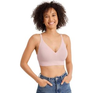 imageJockey Womens Bra Seamfree Light Lift BraletteCoral Mist