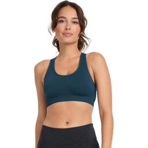 imageJockey Womens Bra Seamfree Mid Impact Sports BraOcean Sky