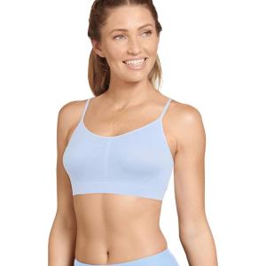 imageJockey Womens Bra Seamfree Modern Micro Stretch Cami Strap BraletteLake Sky