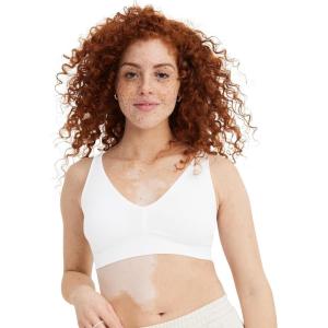 imageJockey Womens Seamfree Light Support BraletteWhite