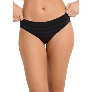 imageJockey Womens Underwear Seamfree BikiniBlack Stripe