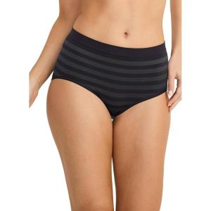 imageJockey Womens Underwear Seamfree BriefBlack Stripe