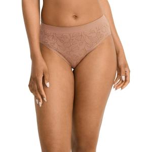 imageJockey Womens Underwear Seamfree HiCutAlmond Jacquard