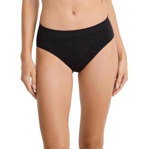 imageJockey Womens Underwear Seamfree HiCutBlack Jacquard