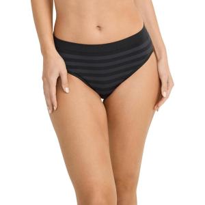 imageJockey Womens Underwear Seamfree HiCutBlack Stripe