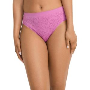 imageJockey Womens Underwear Seamfree HiCutLavender Scent Jacquard