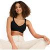 imageJockey Womens Bra Cooling Cotton Blend Wirefree Full Coverage Molded Cup BraBlack Out