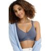 imageJockey Womens Bra Cooling Cotton Blend Wirefree Full Coverage Molded Cup BraDusk Blue