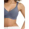 imageJockey Womens Bra Cooling Cotton Blend Wirefree Full Coverage Molded Cup BraDusk Blue
