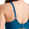 imageJockey Womens Bra Cooling Cotton Blend Wirefree Full Coverage Molded Cup BraReally Teal
