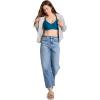 imageJockey Womens Bra Cooling Cotton Blend Wirefree Full Coverage Molded Cup BraReally Teal