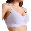 imageJockey Womens Bra Cooling Cotton Blend Wirefree Full Coverage Molded Cup BraViolet Veil