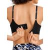 imageJockey Womens Bra Cushion Wire Moderate Coverage TShirt BraBlack Out