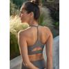 imageJockey Womens Bra Low Impact TBack Sports BraBattleship Grey Heather