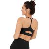 imageJockey Womens Bra Low Impact TBack Sports BraBlack