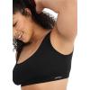 imageJockey Womens Bra Organic Cotton Stretch Tank Strap BraletteBlack Night