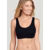 imageJockey Womens Bra Organic Cotton Stretch Tank Strap BraletteBlack Night