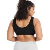 imageJockey Womens Bra Organic Cotton Stretch Tank Strap BraletteBlack Night