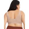 imageJockey Womens Bra Organic Cotton Stretch Tank Strap BraletteLight