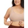 imageJockey Womens Bra Organic Cotton Stretch Tank Strap BraletteLight