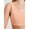 imageJockey Womens Bra Organic Cotton Stretch Tank Strap BralettePeach Smoothie