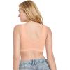 imageJockey Womens Bra Organic Cotton Stretch Tank Strap BralettePeach Smoothie