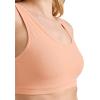 imageJockey Womens Bra Organic Cotton Stretch Tank Strap BralettePeach Smoothie