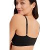 imageJockey Womens Bra Organic Cotton Stretch Triangle BraletteBlack Night