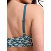 imageJockey Womens Bra Organic Cotton Stretch Triangle BraletteFrayed Teal Floral